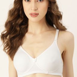 DressBerry Women White Solid Everyday Bra-10