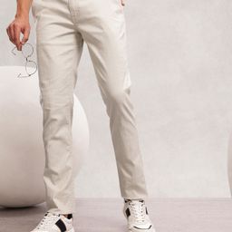 Nautica Men Smart Slim Fit Chinos Trousers-picture-45