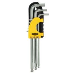 STANLEY 94-158 9 Piece Extra Long Metric Ball End Hex Key Set-26