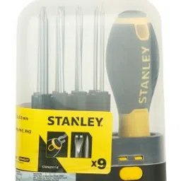 Stanley 9-Way Screwdriver Set with Storage Case for Home, DIY, Professional & Industrial Use (STHT62511)-49