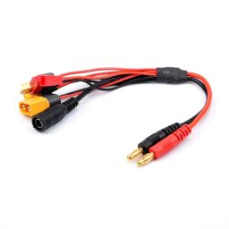 20cm 14AWG Charging Cable Multi-Plug Charger Adapter Cable XT60, XT30, DC5.5, JST & T Plugs Adapter Comprehensive Charging Solution With Multiple Connector Adapter Cable - RS681720cm 14AWG Charging Cable Multi-Plug Charger Adapter Cable XT60, XT30, DC5.5, JST & T Plugs Adapter Comprehensive Charging Solution With Multiple Connector Adapter Cable - RS6817 image 2