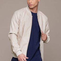 The Roadster Lifestyle Co. Faux Leather Bomber Jacket-23
