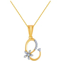 P.C. Chandra Jewellers 14 kt Gold & Diamond Pendant without Chain-image-96