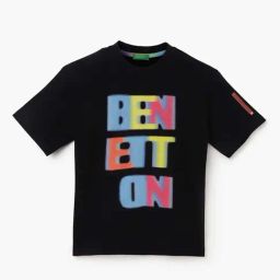 United Colors of Benetton Boys Black Cotton Printed T-Shirt-image-45
