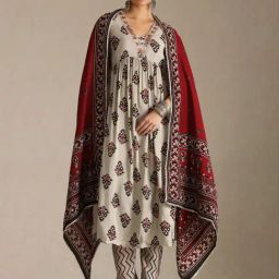 Soch Grey Regular Fit Printed Kurta Sets-image-27