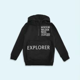 Pantaloons Junior Black Cotton Regular Fit Full Sleeves Sweatshirt-image-6