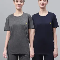 Vimal Jonney Navy & Grey T-Shirt With Shorts - Pack of 2-picture-35