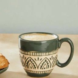 Fabindia Olive Ceramic Leela Tea Coffee Mug (0.3 L)-image-57