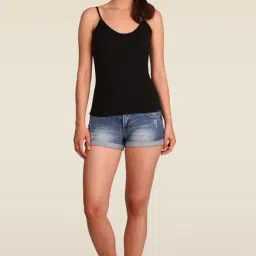 Jockey Black Spaghetti Top - 1487-picture-28