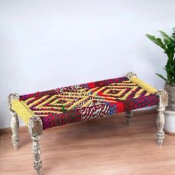 Ikiriya Oakville Multicolor Sheesham Wood Vintage Bench-picture-35
