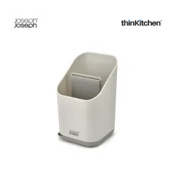 Joseph Joseph Dark Grey Silicone Dock Cutlery Drainer and Organizer image 5