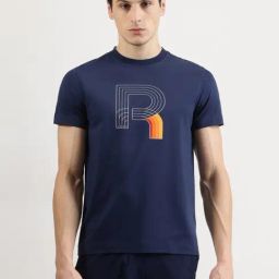 Reebok Navy Cotton Regular Fit Printed Sports T-Shirt-picture-17