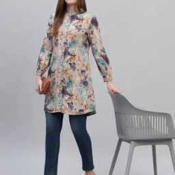 Cantabil Multi Color Regular Fit Printed Tunic image 5