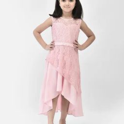 Eavan Kids Pink Embroidered Dress-image-33
