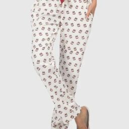 Nite Flite White Print Track Pants-picture-48
