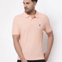Red Tape Peach Cotton Regular Fit Polo T-Shirt-image-33