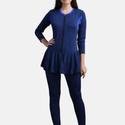 N-Gal Navy Plain Swimsuit-picture-28