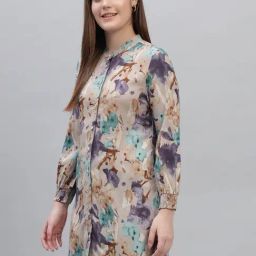 Cantabil Multi Color Regular Fit Printed Tunic image 4