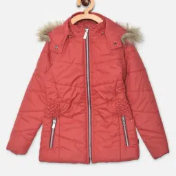 Crimsoune Club Kids Coral Red Regular Fit Jacket-image-22