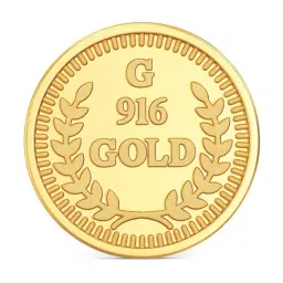 Joyalukkas Leaf Design 22k (916) 8gm Gold Coin-image-26