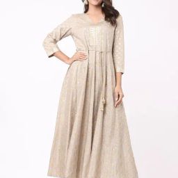 ITSE Beige Printed Kurta-image-9