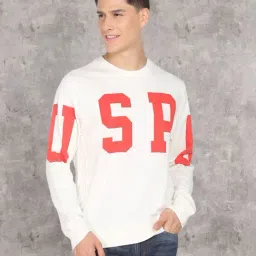 U.S. Polo Assn. White Cotton Regular Fit Printed Sweatshirt-picture-18