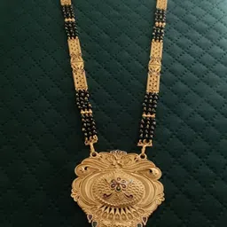 V.K.PAYAL.JEWELLERY Gold-Plated Artificial Beaded Mangalsutra-picture-40