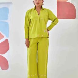 Moontara Lemon Cotton Comfortable Floral Casual Shirt-image-19