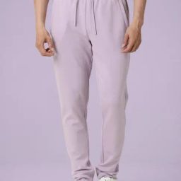 Rare Rabbit Pink Cotton Relaxed Fit Solid Track Pants-image-96