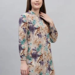 Cantabil Multi Color Regular Fit Printed Tunic image 3