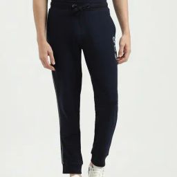 United Colors of Benetton Blue Regular Fit Printed Joggers-image-55