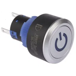 RS PRO Illuminated Push Button Switch Momentary 22.2 mm SPDT Blue LED 250 V AC, 1758931-picture-35