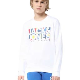 Jack & Jones Junior Brilliant White Printed Full Sleeves Sweatshirt-picture-40