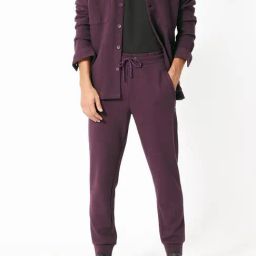 Rare Rabbit Purple Cotton Regular Fit Solid Joggers-image-13