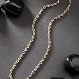 NVR Men Rhodium-Plated Stainless Steel Chain-68