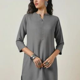 Soch Grey Plain Tunic-image-55