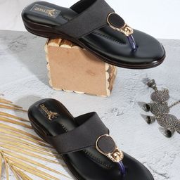 TWINSSHOE Women Synthetic Round Toe T-Strap Flats-image-62