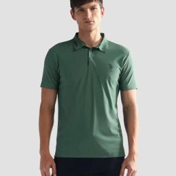 USPA Active Green Slim Fit Sports Polo-image-24