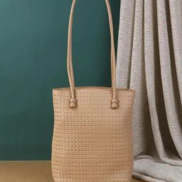 Mochi Khaki Textured Medium Shoulder Bag-image-11