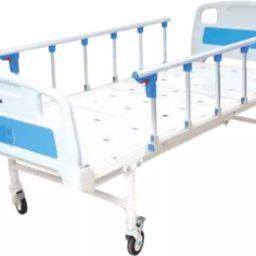Wellton Healthcare Plain Hospital Bed with Side Railing and Wheel WH-409 E-3