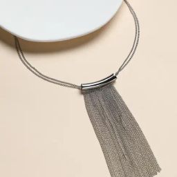 Sohi The Hanging Chain Bar Lariat Necklace for Women-image-88