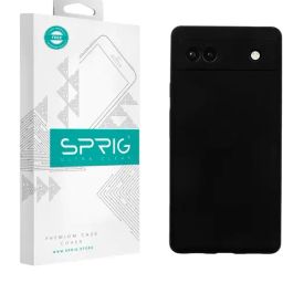Sprig Liquid Silicone Back Cover for GOOGLE PIXEL 6A (Black)-picture-3