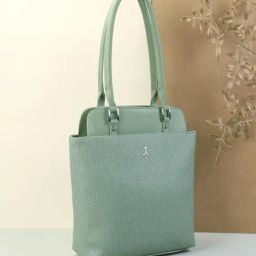 Mochi Green Textured Medium Shoulder Bag-14