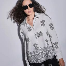 Vero Moda Ecru Printed Shirt-picture-17