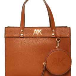 Anne Klein Brown Solid Handbag with Pouch-image-50