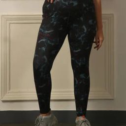 Soie Black Printed Tights-image-41