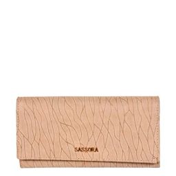 SASSORA Beige Printed Rfid Wallet for Women-31