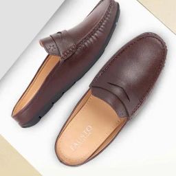 Fausto Men's Brown Mule Shoes-image-43