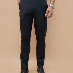 Code By Lifestyle Blue Slim Fit Trousers-image-79