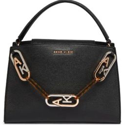 Anne Klein Black Solid Handbag-35